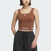 Adidas Originals SS25 Fashion Casual Sleeveless Sports Vest Women Tops Brown Soft-Brown KB6421
