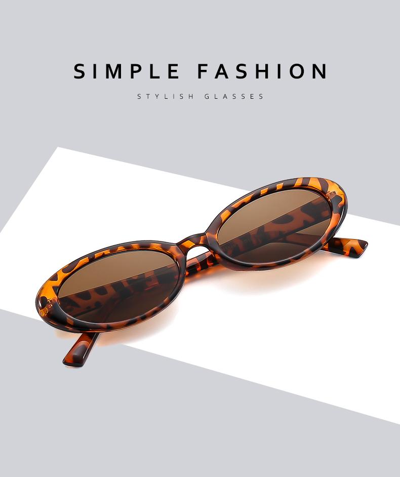 3pcs Fashion Small Oval Sunglasses Women Classic Brand Vintage Men Sun Glasses UV400 Female Shades Lady Goggle UV400
