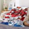 Arsenal F Print FlAannel Blanket, High Quality Comfortable for All Seasons, Home Decor, Warmth and Comfort