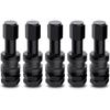 CKAuto 5 Pcs VS43/TR43E Tubeless Metal Clamp-In Valve Stems, Black Finish