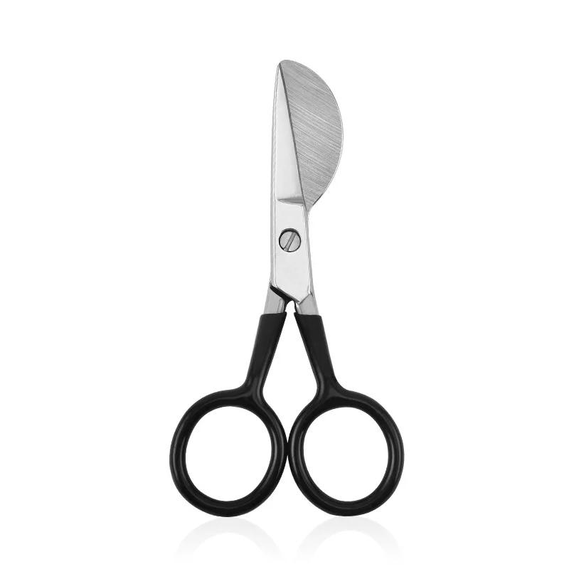 

Пучковый ковровый триммер Ножницы для вышивания Ножницы-утиконосы для аппликаций Бытовые швейные крафтовые ножницы Мягкая резиновая ручка чёрный