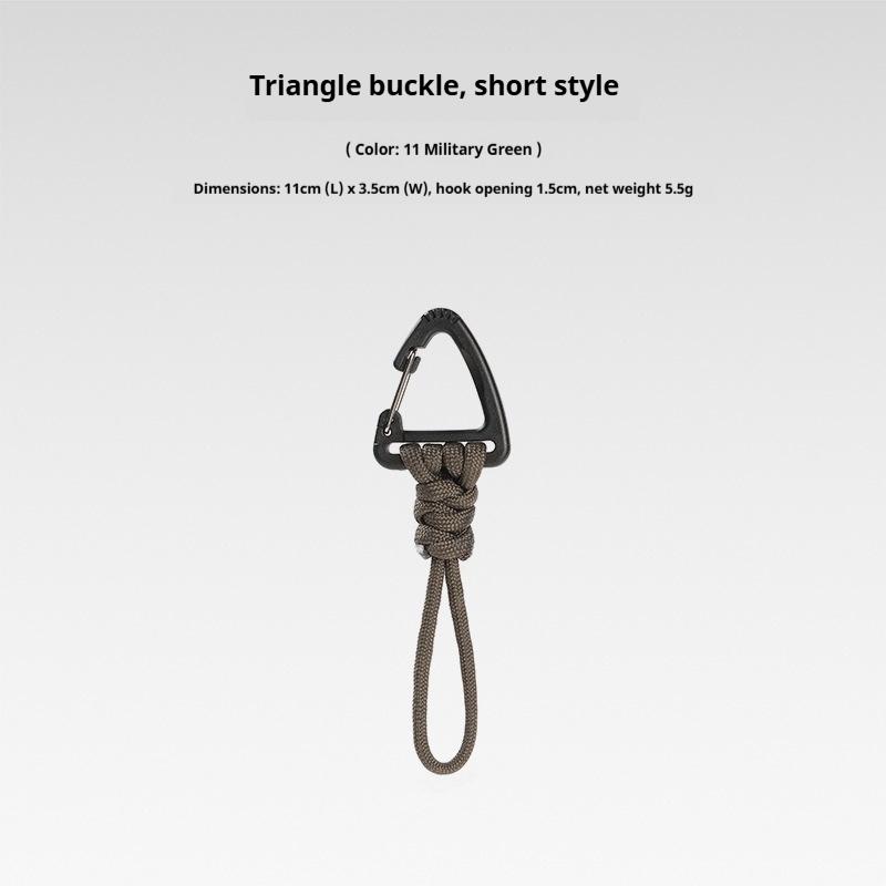 Multifunktionaler Dreieck-Karabiner 7-Strängiges Anti-Lost Schlüsselband Handgelenk-Haken 1,5 cm max. Öffnung für Outdoor-Camping Taschenlampe Schlüssel