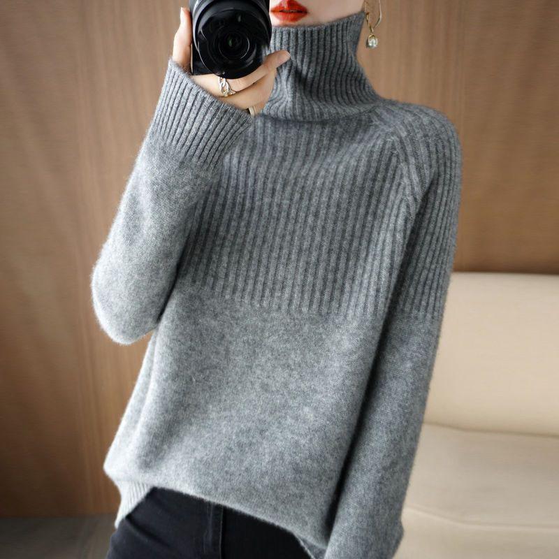 Women's Sweater Turtleneck Trending Sweater Fashion Autumn Winter Pullover Women's Knitwear