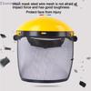 Splash Proof Face Shield Garden Grass Trimmer Weed Wacker Safety Helmet Hat With Full Face Mesh Mask For Logging Brush Cutter{S}
