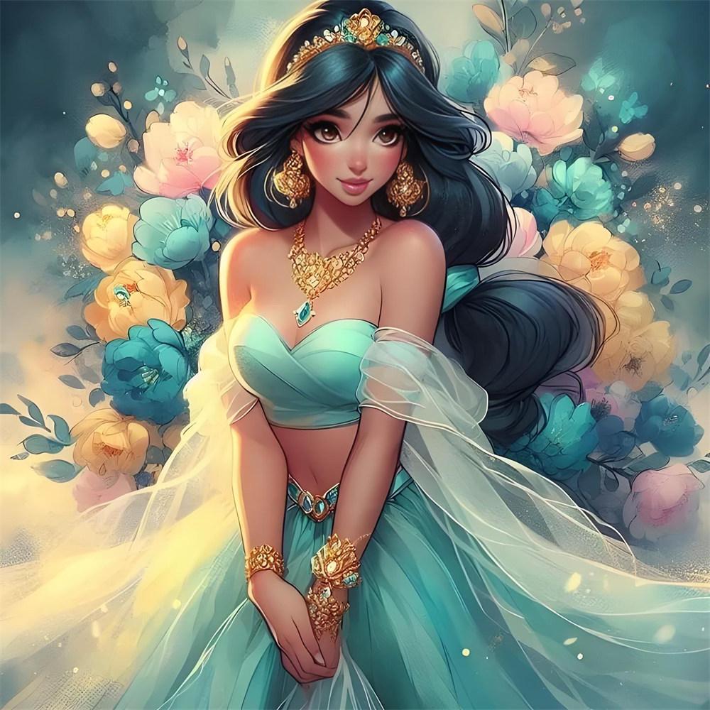 Disney 5D Diamond Painting Disney Princess Image Art Style Cross Stitch Mosaic Kit Home Decor Wall Sticker DIY Handmade Gift