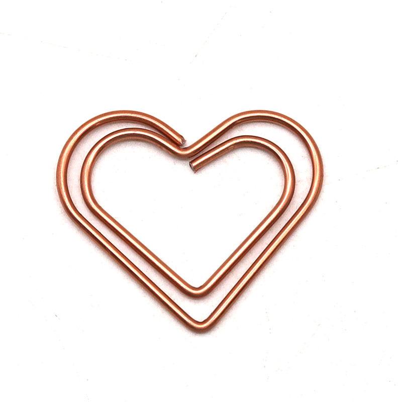 20pcs/set Jelly Color Heart Shape Paper Clips Creative Design Casual Non-sticky Memo Pad Clips Simplicity Bookmark for Book