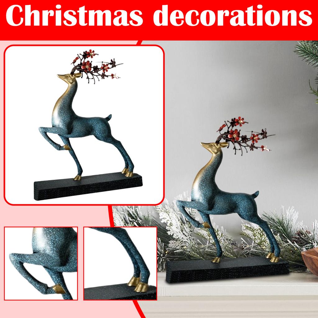 Christmas Sika Deer Hunting For Wealth Decorative Arts Gifts