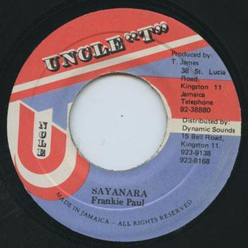 

7inch Record FRANKIE PAUL - Sayanara NONE Uncle T Jamaica Reggae, Ska & Dub Used