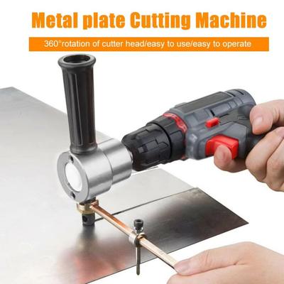 360 Degree Rotary Metal Sheet Cutter Adjustable Electric Drill Attachment  Sheet Metal Cutting
