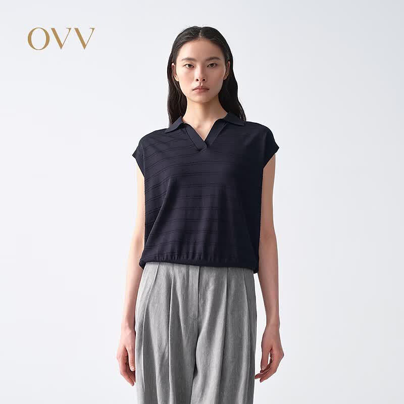 OVV Women s Polo Knit Sleeveless Vest L