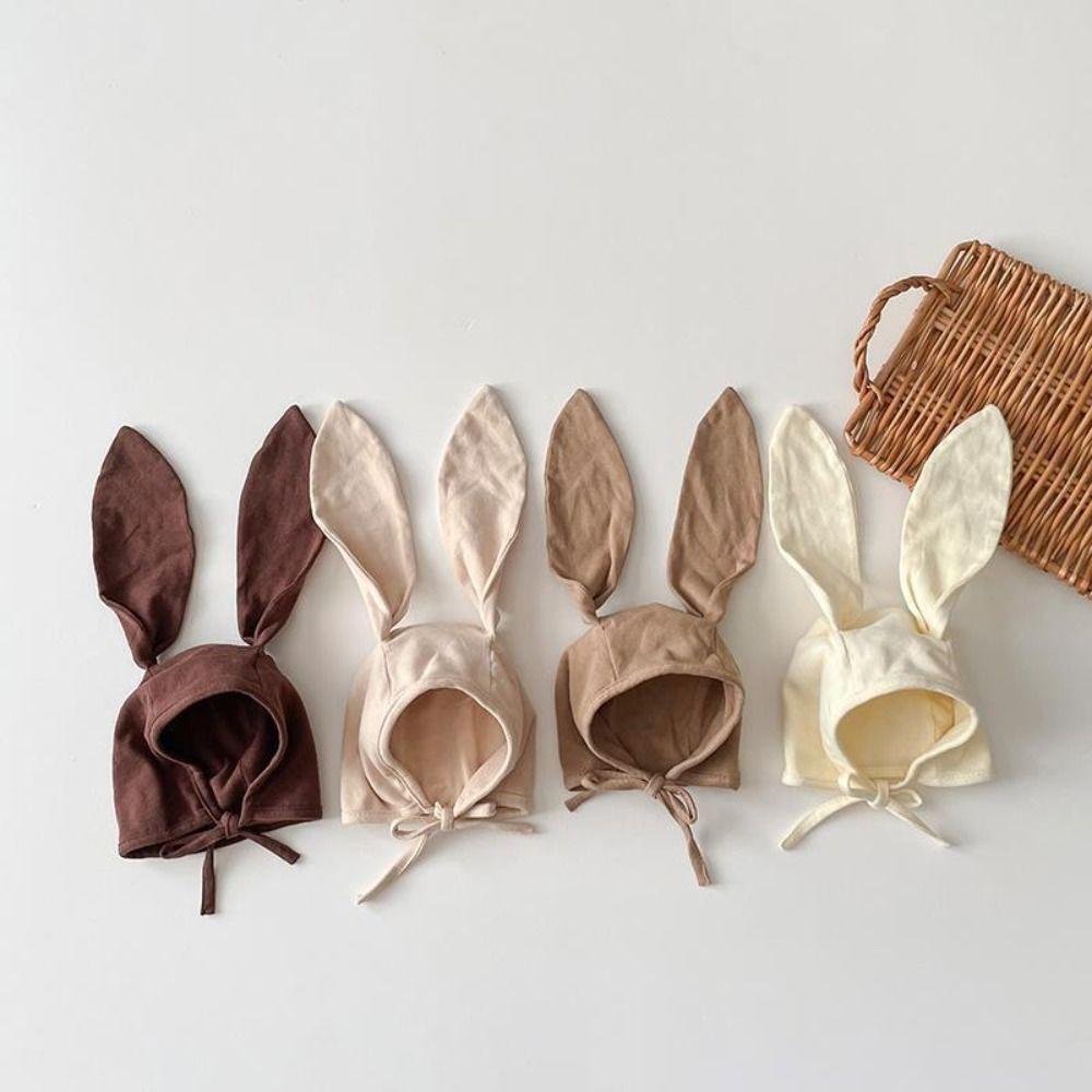 Cappellino Senza Visiera Berretto Sottile per Neonato Cappelli Scaldaorecchie Cappello da Bambino con Orecchie di Coniglio Primavera Estate