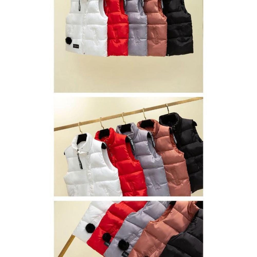 Neue Baumwollweste Damen Frühling und Herbst Koreanische Ausgabe Daunen Baumwolljacke Weste Mantel