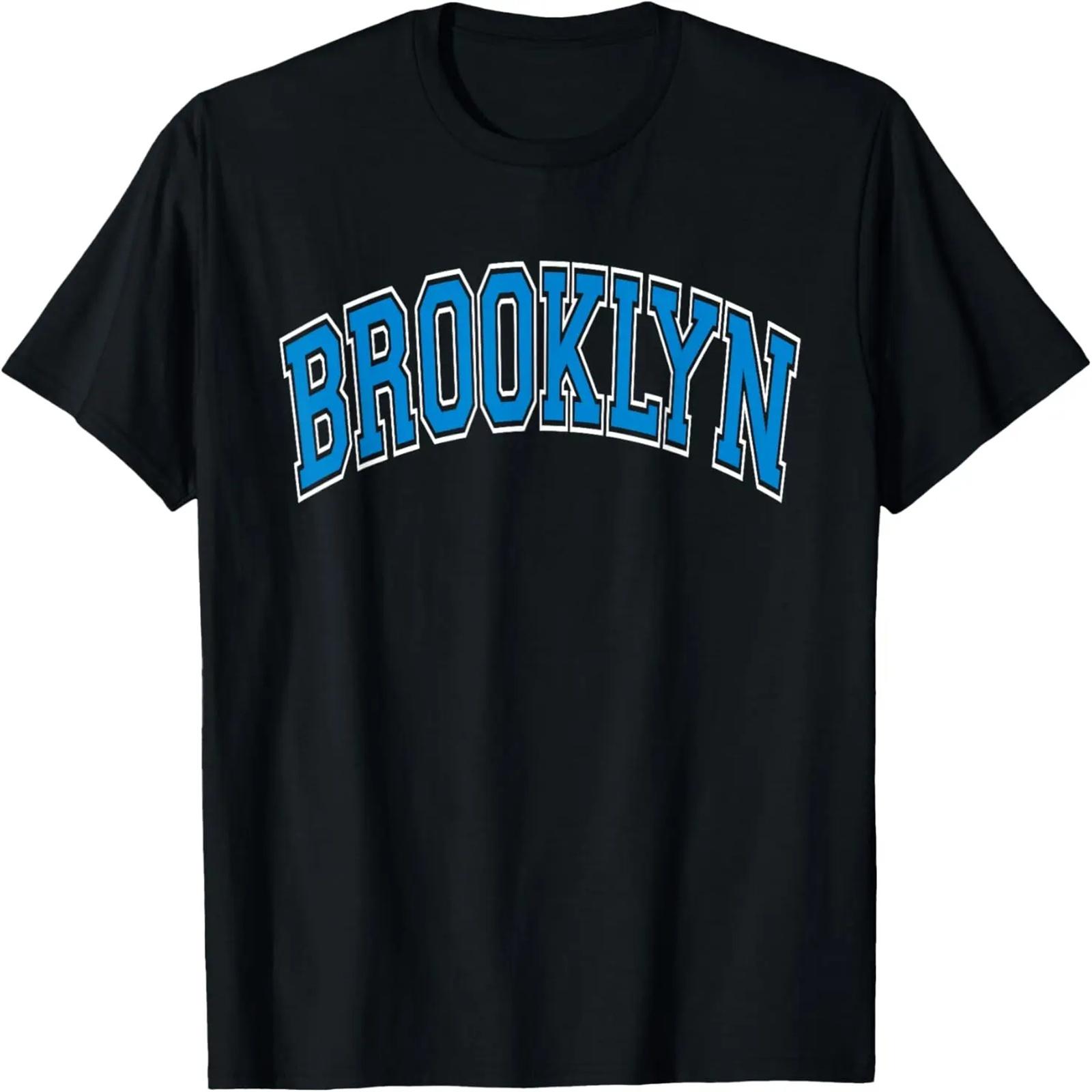 

Футболка Brooklyn с арочным синим текстом XXXXXL чёрный