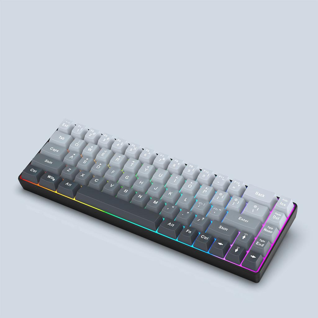 V200 68 Key RGB Gaming Keyboard with 3 Mode Connectivity Compatible for Multiple Devices
