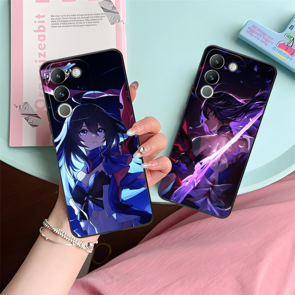 HSR Seele Matte TPU Mobile Phone Case for VIVO Y77 76 75 74 73 72 58 56 55 51 50 38 36 Y19 Y18 Y03 Y01 5G Colorful Cover