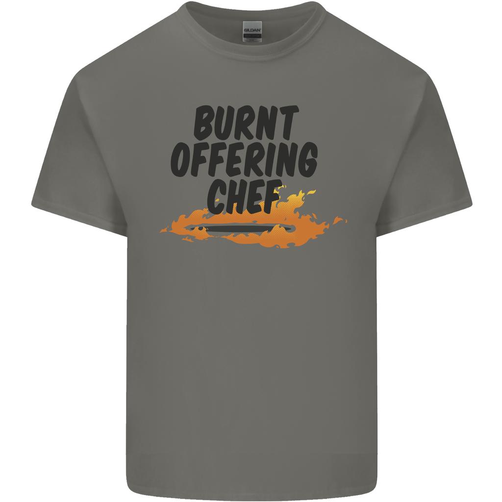 Burnt Offering Chef Funny Food BBQ Bad Cook Unisexs Light Cotton TShirt