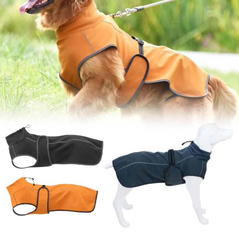 Reflective Warm Dog Jacket For Large Breeds Autumn Winter Cozy Pet Apparel