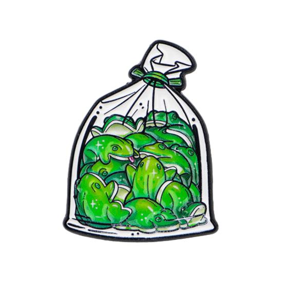Brooch Cartoon Pocket Animal Design Zinc Alloy Brooch Pin Clothing Bags Suit Lapel Badge Versatile Accessory