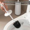 Soft Bristle Toilet Brush With Base Long Handle Toilet Brush Set Toilet Scrubber  Deep Cleaning