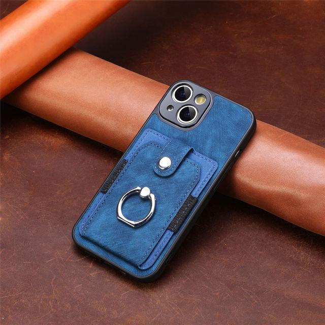 Capa de couro com compartimento para cartão da moda para iPhone 14 Pro Max 12 13 11 15 Pro 14pro iPhone 15 iPhone 14 Capa tipo carteira com proteção contra quedas