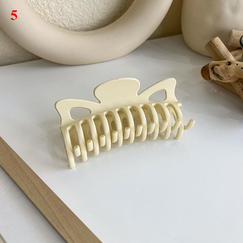Popolare caffè nero beige fermaglio per capelli grande artiglio per capelli smerigliato fermagli per granchio forcine acriliche clip a forma di squalo geometrico