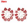 10/20/30pcs DIY Full Drills Diamond Painting Christmas Tree Pendant Hanging Ornament Christmas Decoration Natal Navided