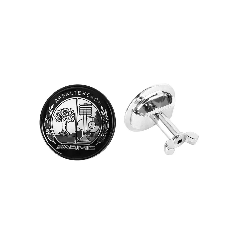 Autoaufkleber Für Mercedes Benz 42MM Auto Frontklappen-Emblem-Abdeckungen Auto-Dekorationszubehör Für Mercedes Benz AMG A B C D M S R