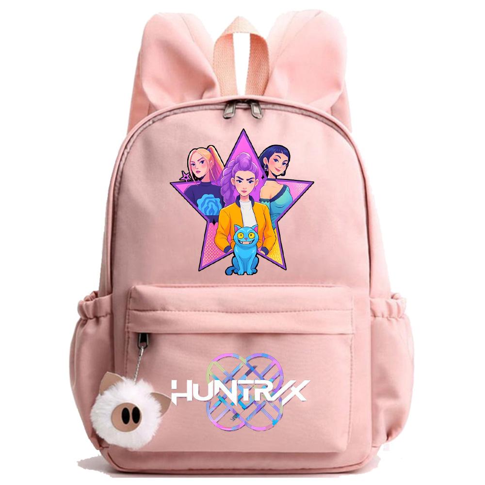 Anime Cartoon K-Pop Demon Hunters Printed Backpack for Teenger Children Student Schoolbag Girl Kid Gift Women Large Capacity Waterproof Travel Bag