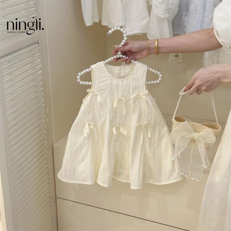 Girls Princess Dress Cute Comfy Cotton Casual Party Birthday Wedding Bridesmaid Kids Little Girl Children Princess Dress 90