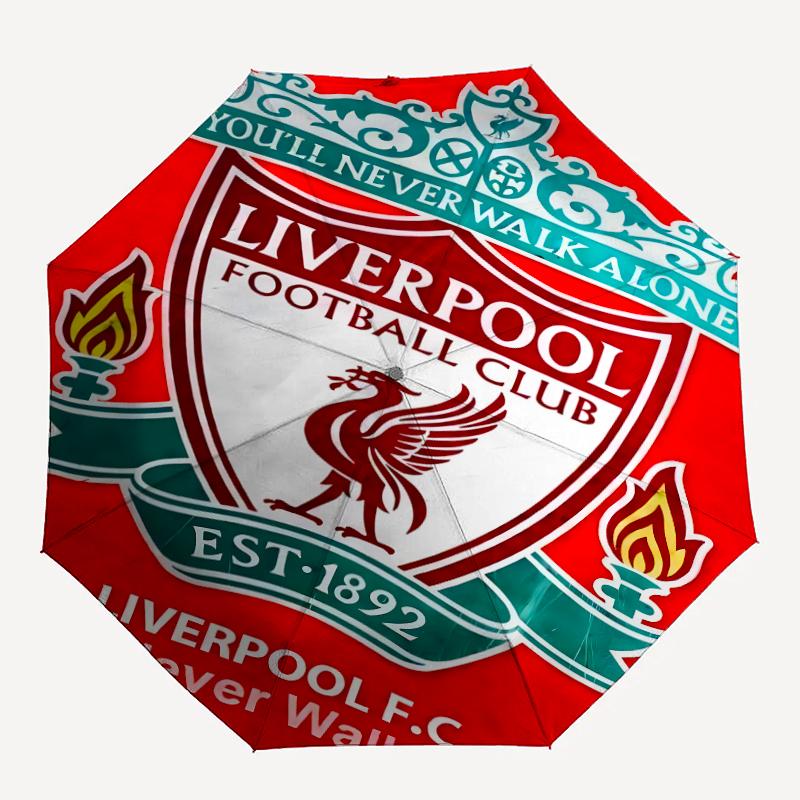 1pc L-Liverpool Umbrella, Sun Protection, And UV Shielding. It Has Eight Sturdy Ribs for Outdoor Use And Perfect As a Holiday Gift