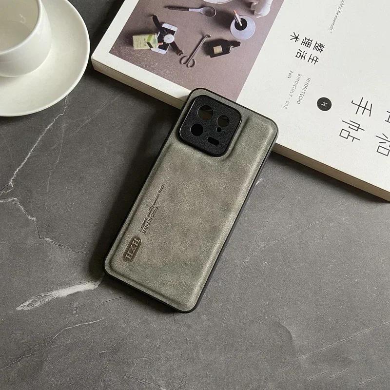 Magnetic for Xiaomi Mi 14T 14 13T 13 12T Pro Ultra Redmi Turbo 3 K70 Note 12S 12 POCO F5 Case Leather Matte Camera Protect Cover
