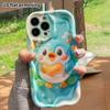 Phone Case: 2D Flat Design Suitable for iPhone 18 17 16 15 14 13 Pro Protective Case, Singing Little Penguin, Perfect Christmas and Halloween Holiday 