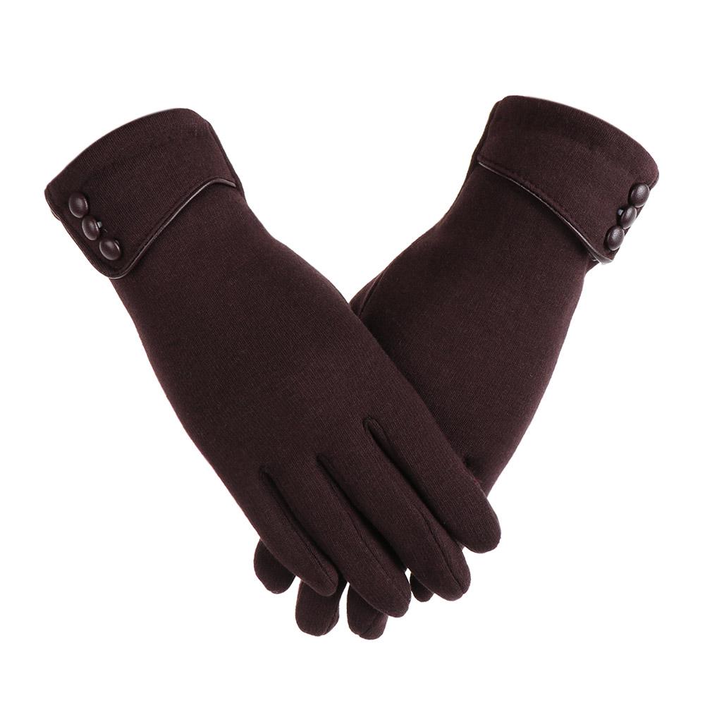 Women Thicken Winter Warm Skiing Gloves Plus Velvet Driving Mittens Touch Screen Gloves