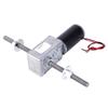 Worm Gear Motor Double Shaft Coaxial M8 Thread Speed Reduction 2435 Motor with Flange 24V
