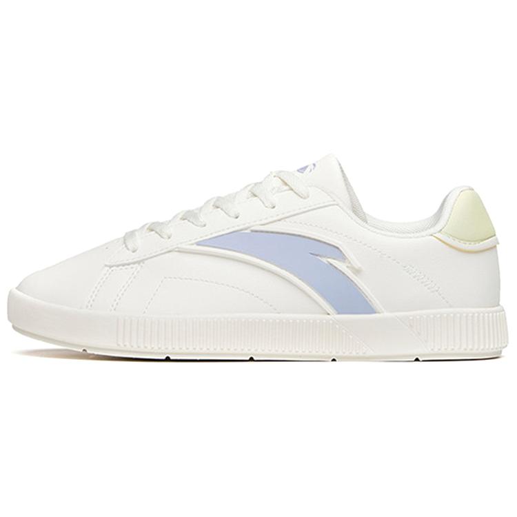 New Anta Life Collection Slip Resistant Abrasion Resistant Low Top Skateboard Shoes Women's White Purple Green 122138062-3