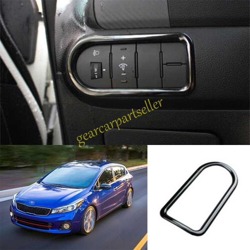 For Kia Forte K3 14-2018 Black Steel Driver s Side Dash Control Cover Trim 1PC