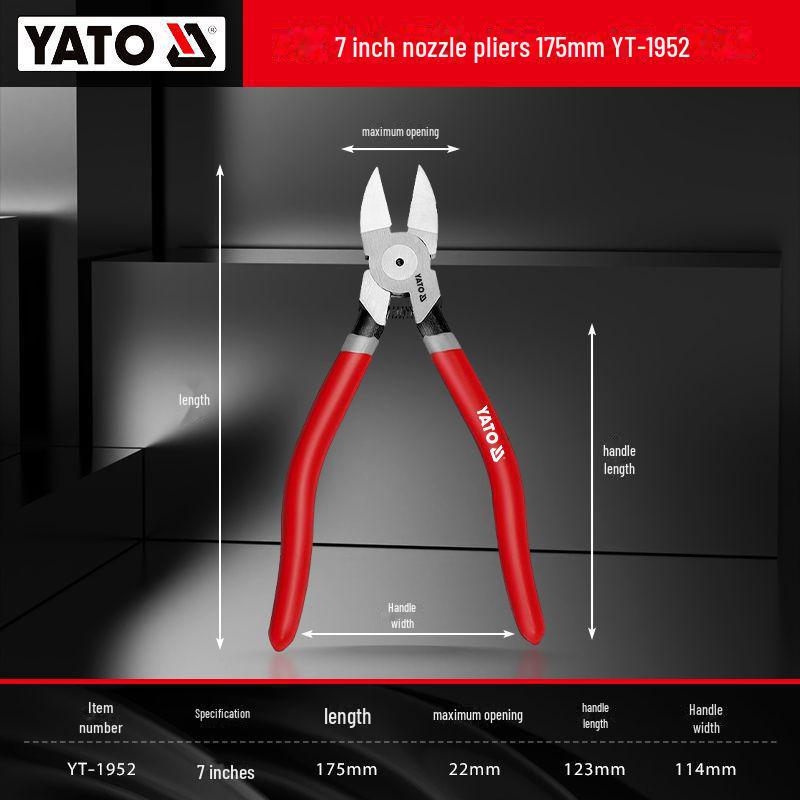 Yiertuo Industrial-Grade Electronic Nozzle Scissors and Oblique Side-Cutting Pliers