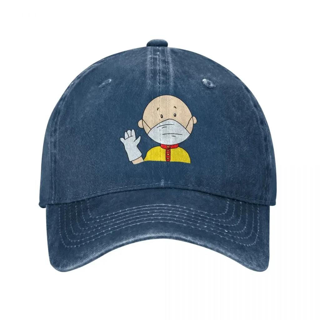 Quarantine Caillou Washed Baseball Cap Vintage Trucker Hat Summer Couple Women Running Hippie SunProof Baseball Caps