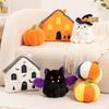 Halloween Pumpkin House Plush Toy - Cute Stuffed Animal Doll for Decor