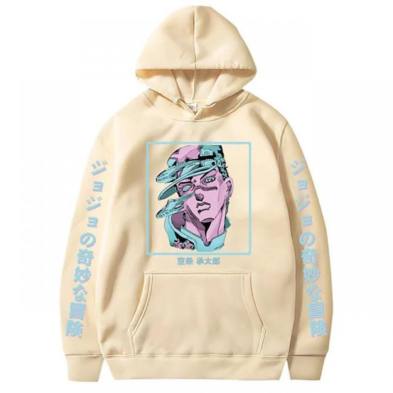 JoJos Bizarre Adventure Printed Hoodie Sweatshirt Women Men Casual Long Sleeve Pullover Top