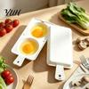 Kitchen Gadgets for Home Microwave Egg Poacher, 2?Cavity Steamer Cooker with Lid & Handle, Double Poacher Boiler Mold, Quick Breakfast Gadget Office