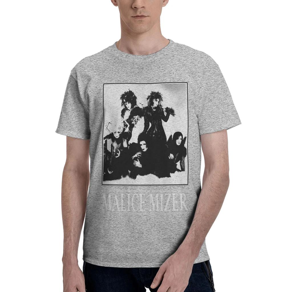 Malice Mizer T Shirt Man Band Music Funny 100% Cotton T Shirts Summer O-Neck Hippie Tees Cheap Oversize Clothes