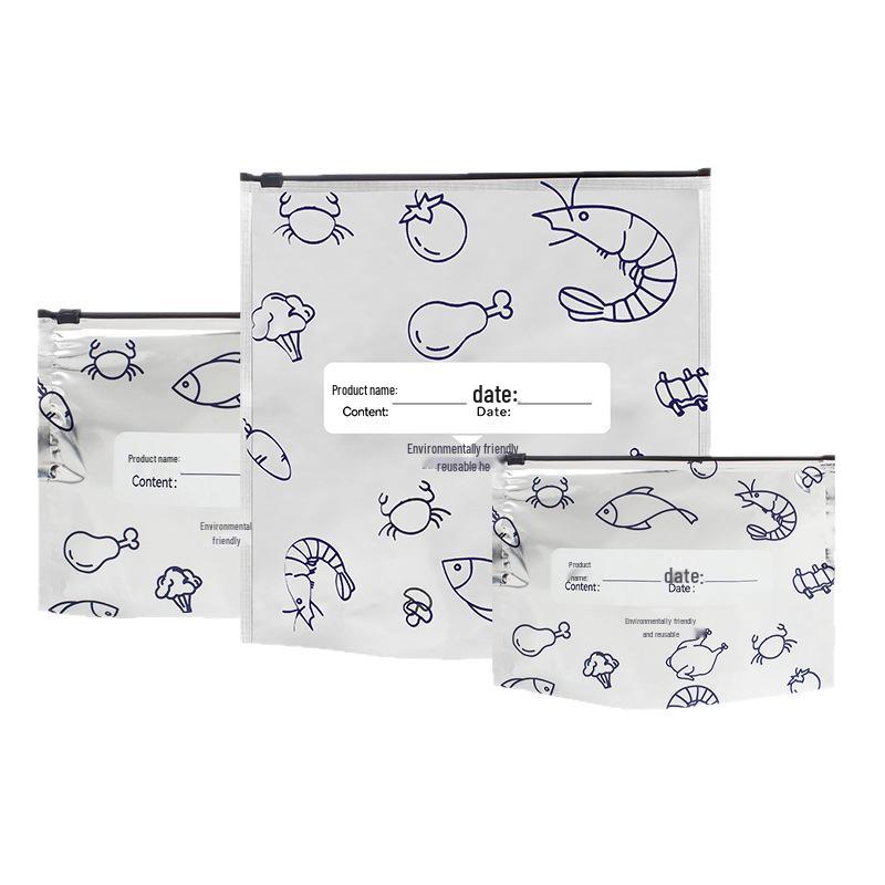 Antibacterial Food-Grade Aluminum Foil Storage Bag for Freshness & Freezer Use