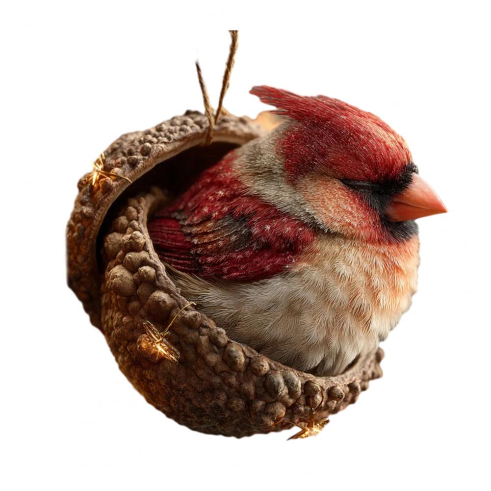 Forest Animal Acorn Ornaments 2D Acrylic Woodland Creature Hanging Ornament for Nature Lovers