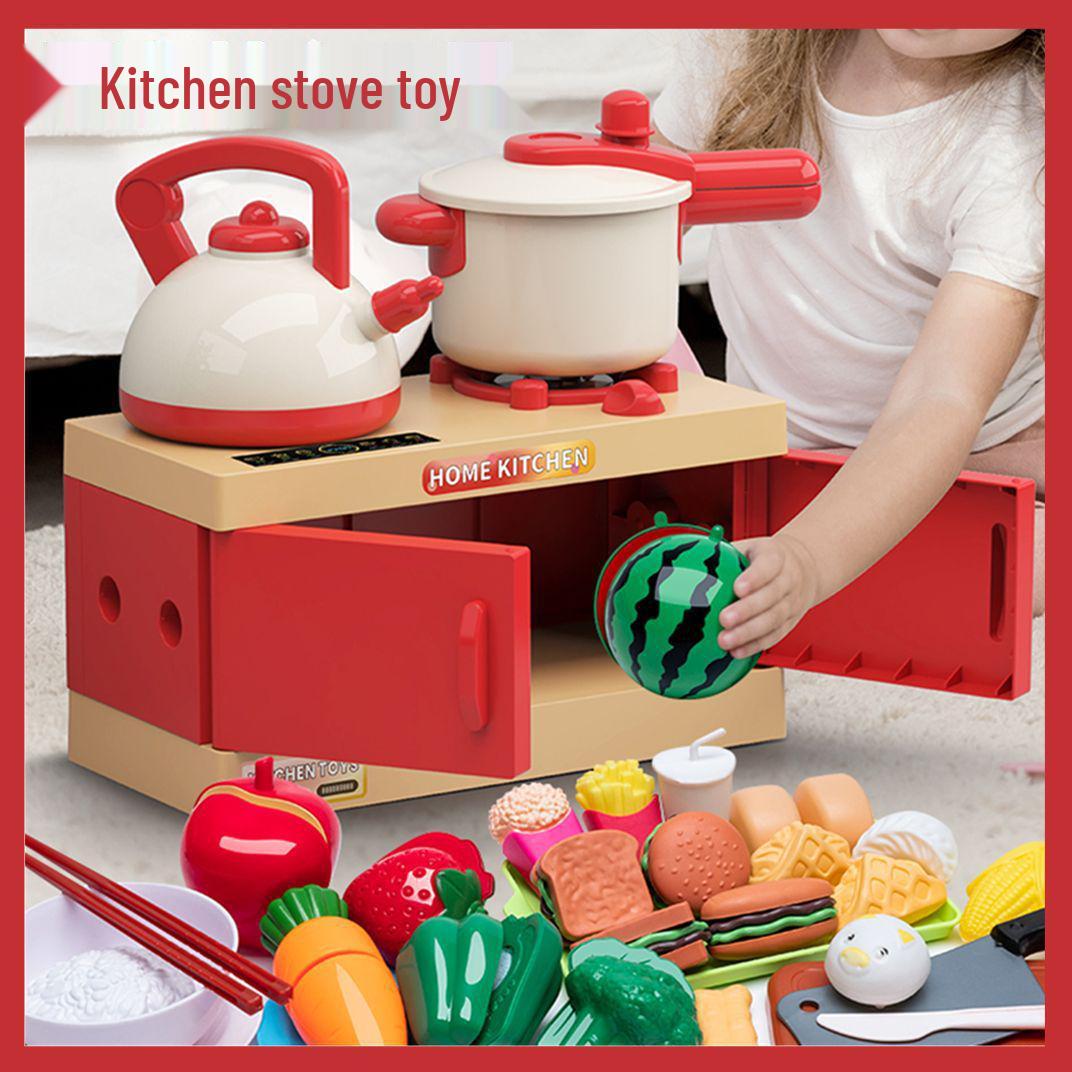 

Children s Pretend Play Kitchen Set: Toy Stove & Cooking Kit for Boys and Girls