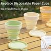 200ml Foldable Silicone Cup With Lid Lanyard Design Collapsible Retractable Cup Portable Drinking Cup Outdoor Travel