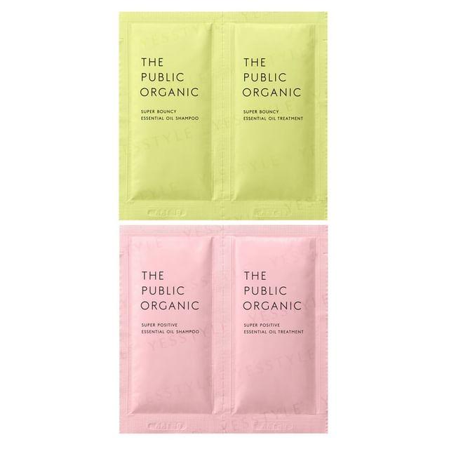 THE PUBLIC ORGANIC - Пробный набор: Шампунь и Бальзам с эфирными маслами Citrus Floral - Bouncy