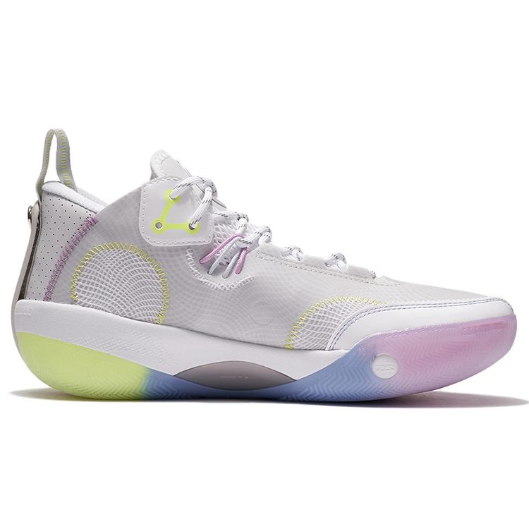 Li Ning Phantom 3 Látka Syntetická kůže TPU Tlumení nárazů Protiskluzové Odolné proti opotřebení Odraz Nízké basketbalové boty Pánské tenisky ABPS011-4