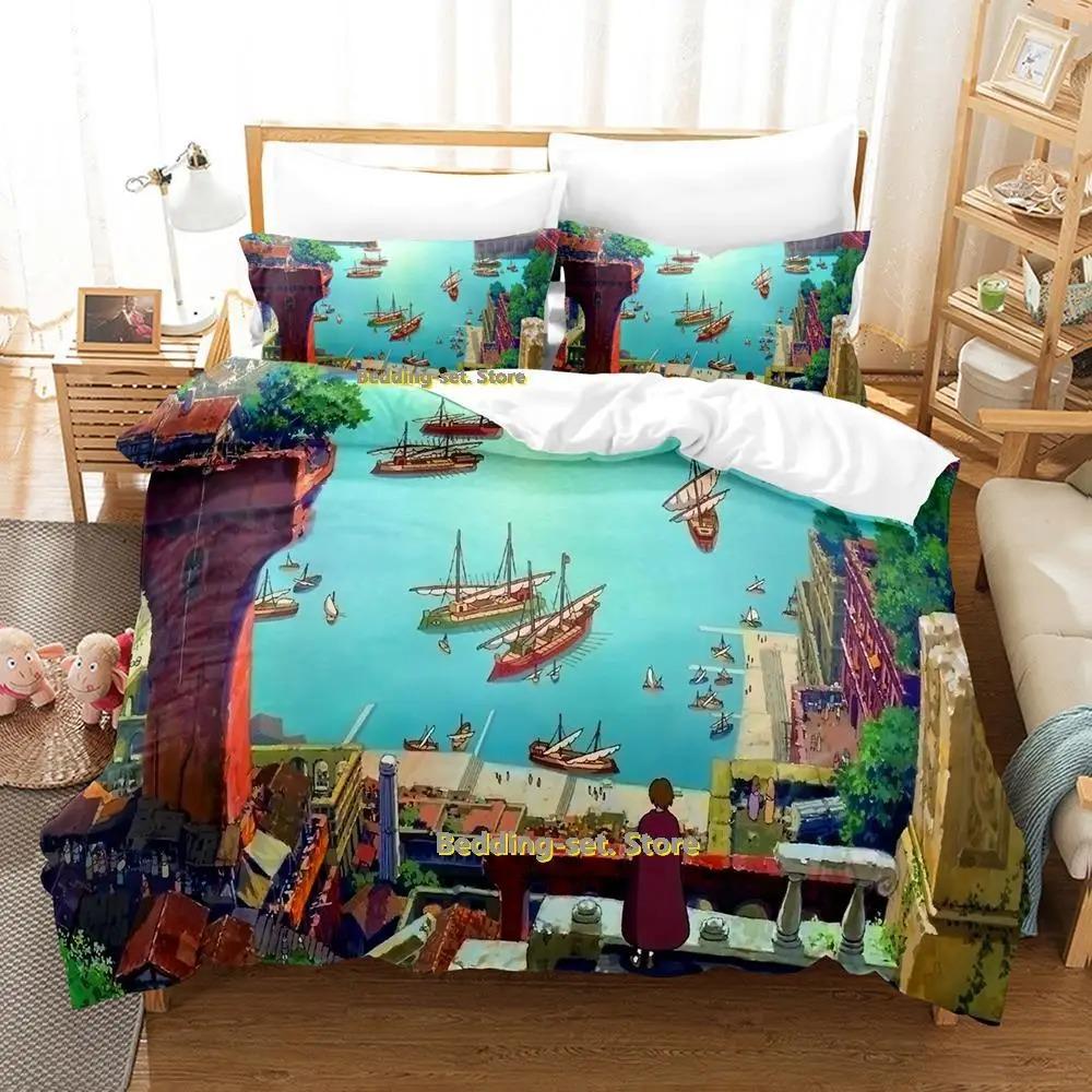 Tales From Earthsea Bedding Set Single Twin Full Queen King Size Bed Set Adult Kid Bedroom Duvetcover Sets Anime Bed Sheet Set