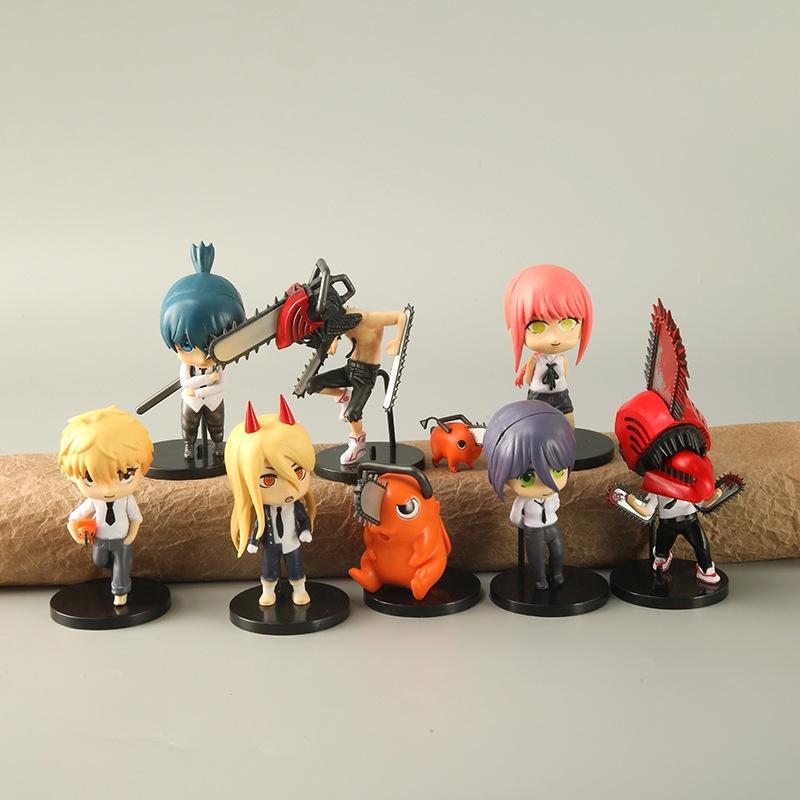 Chainsaw Man Figure 2D Anime Cartoon Chainsaw Dog Doll Toy Decoration Trendy Play Gift High Quality
